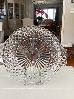 Vintage Anchor Hocking “Waterford” Cake Plates